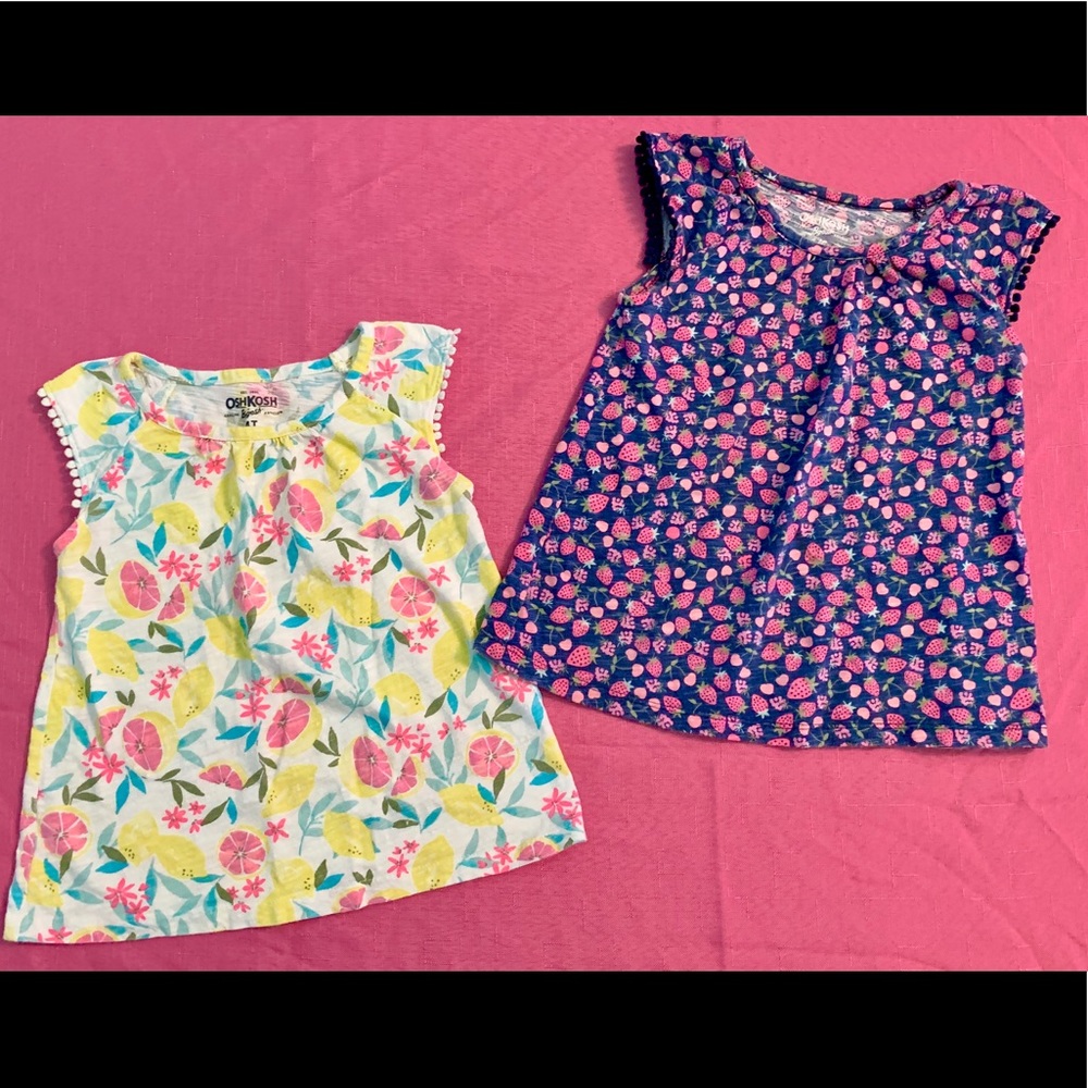 Girls Set of Oshkosh 4T shirts